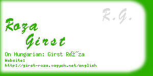 roza girst business card